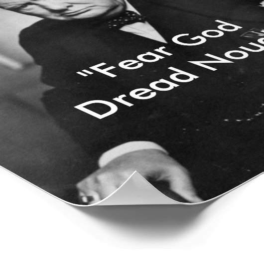 Furcht Gott, Dred Nought - Kirchenplakat Poster (Ecke)