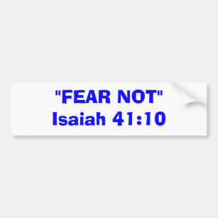 "FURCHT NICHT " Jesaja-41:10 Autoaufkleber