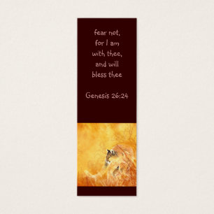 Furcht nicht Scripture Wasserfarbe Cougar Lesezeic