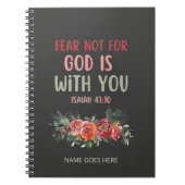 Furcht nicht vor Gott ist mit dir Notebook Notizblock (Vorderseite)