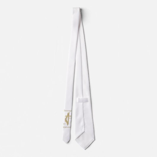 Furcht nicht, weil ich bei dir bin krawatte (Rückseite)