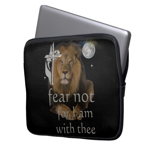 Furcht nicht, weil ich bei dir bin laptopschutzhülle (Vorderseite Links)