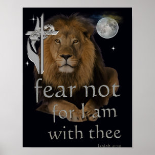 Furcht nicht, weil ich bei dir bin poster