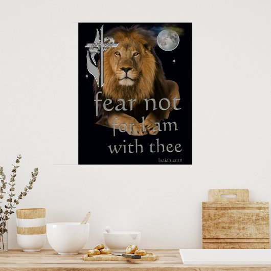 Furcht nicht, weil ich bei dir bin poster (Küche)