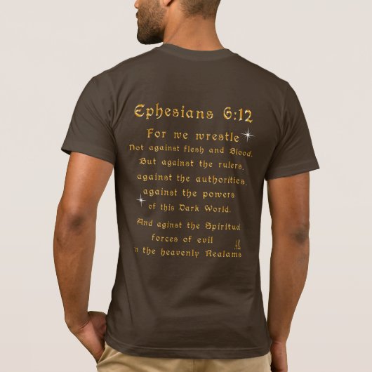 Furcht nicht, weil ich bei dir bin T-Shirt (Rückseite)