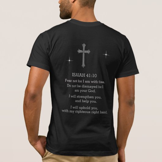 Furcht nicht, weil ich bei dir bin T-Shirt (Rückseite)