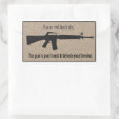 Furcht ohne böse schwarze Flut Rechteckiger Aufkleber (Tasche)