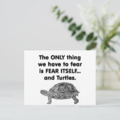 Furcht selbst postkarte (Stehend Vorderseite)