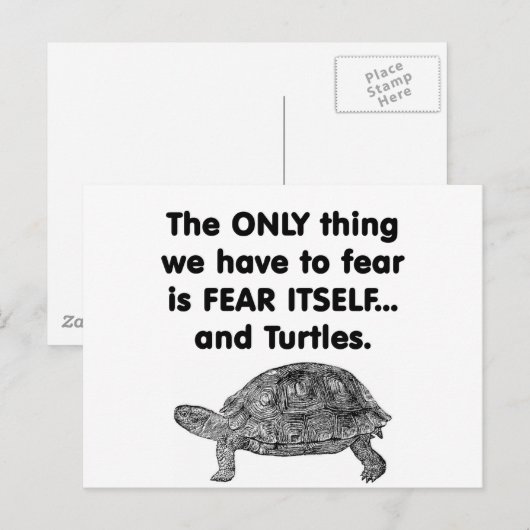 Furcht selbst postkarte (Vorne/Hinten)