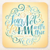 Furcht-Tausend nicht, denn ich sind mit Thee Rechteckiger Pappuntersetzer (Vorderseite)