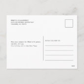 Furcht und hell handgeschriebenes Foto Weihnachten (Rückseite)