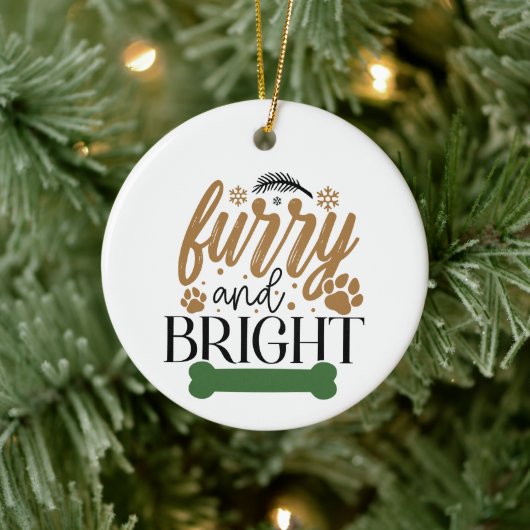 Furcht und hell - Weihnachten Keramik Ornament (Baum)