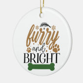 Furcht und hell - Weihnachten Keramik Ornament (Links)