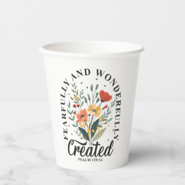 Furcht und wunderbar gemacht pappbecher