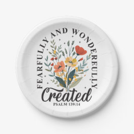 Furcht und wunderbar gemacht pappteller