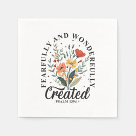 Furcht und wunderbar gemacht serviette