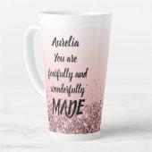 Furcht und wunderbar gemacht Template Latte Tasse (Linke Ecke)