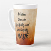 Furcht und wunderbar gemacht Template Latte Tasse (Linke Ecke)