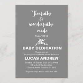 Furcht und wunderbar gemachte Kinderbetreuung Einladung