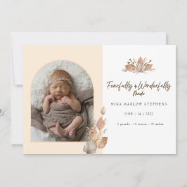 Furcht und wunderbar Made Baby Ankündigung