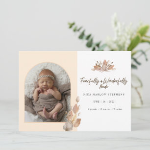 Furcht und wunderbar Made Baby Ankündigung