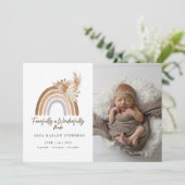 Furcht und wunderbar Made Baby Ankündigung (Stehend Vorderseite)