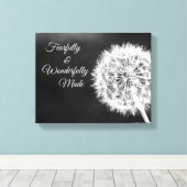 Furcht und wunderbar Made Bible Verse Leinwanddruck (Insitu (Holzboden))