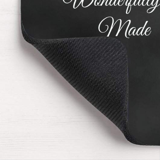 Furcht und wunderbar Made Bible Verse Mousepad (Ecke)