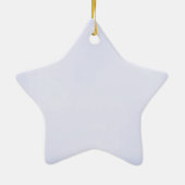 Furcht und wunderbar Made - Blau Keramik Ornament (Hinten)