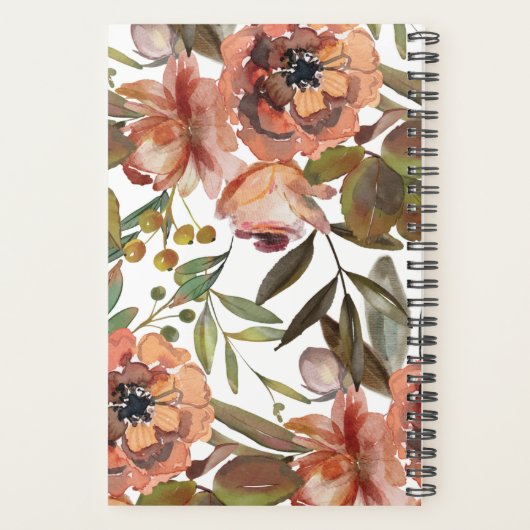 Furcht und wunderbar Made Floral Planner Planer (Rückseite)