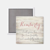 Furcht und wunderbar Made - Ps.139:14 Magnet (Vorderseite/Rückseite)