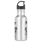 Furcht vor dem Alphorn-Spieler Edelstahlflasche (Vorderseite)