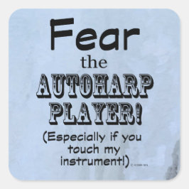 Furcht vor dem Aufkleber für den Autoharp Player