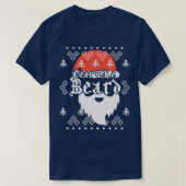 Furcht vor dem Bären Weihnachtsmann Bart Weihnacht T-Shirt (Design vorne)