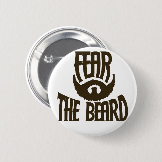 Furcht vor dem Bart Button (Vorne & Hinten)