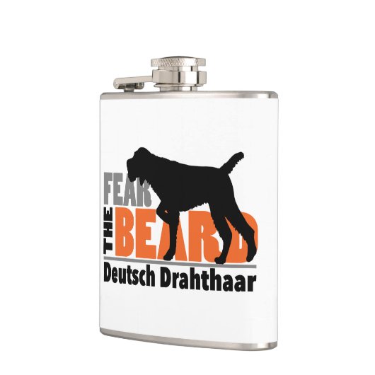 Furcht vor dem Bart - Deutsch Drahthaar Flachmann (Links)