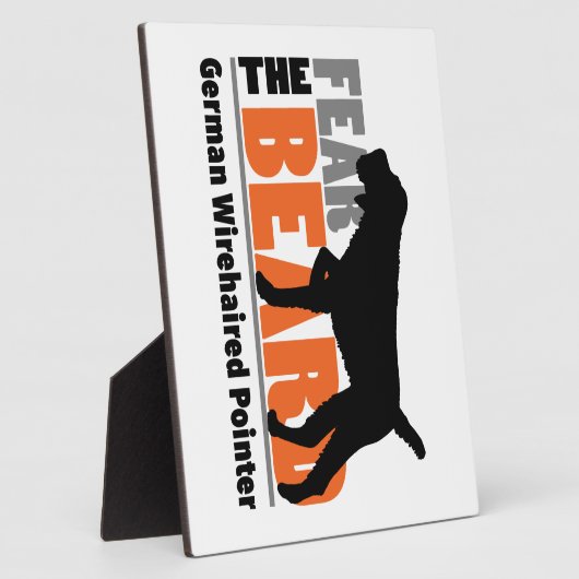 Furcht vor dem Bart - deutsches Drahthaar Pointer Fotoplatte (Seite)