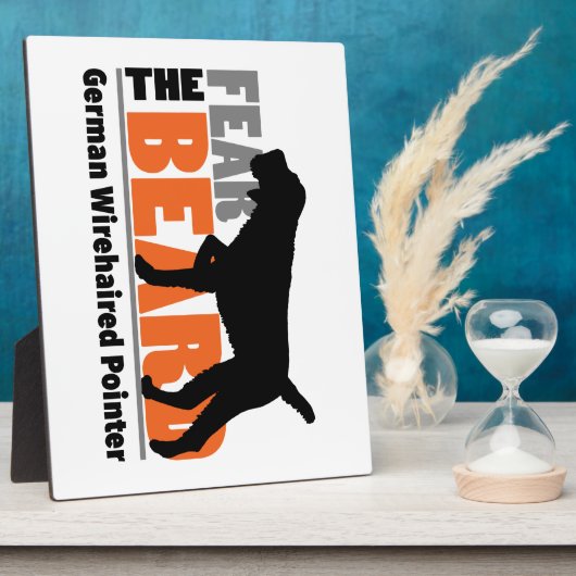 Furcht vor dem Bart - deutsches Drahthaar Pointer Fotoplatte (Seite)