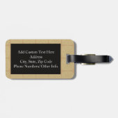 Furcht vor dem Bart, Funny Mustache Gepäckanhänger (Rückseite horizontal)