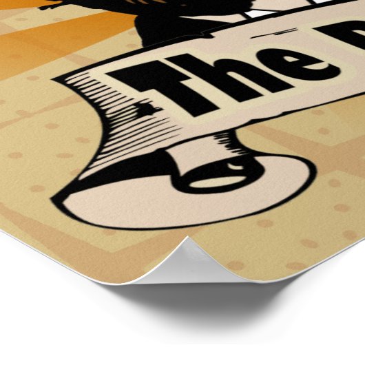 Furcht vor dem Bart, Funny Mustache Poster (Ecke)