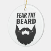 Furcht vor dem Bart Keramik Ornament (Links)