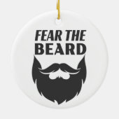 Furcht vor dem Bart Keramik Ornament (Hinten)