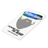 Furcht vor dem Bart Magnet (4x5in) (Linke Seite)