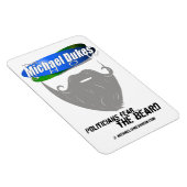 Furcht vor dem Bart Magnet (4x5in) (Rechte Seite)