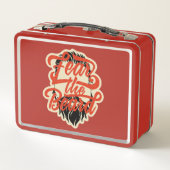 Furcht vor dem Bart Metall Brotdose (Rückseite)