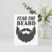 Furcht vor dem Bart Postkarte (Stehend Vorderseite)