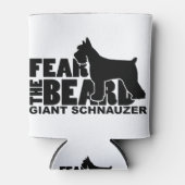 Furcht vor dem Bart - Riesenschnauzer Dosenkühler (Vorderseite)