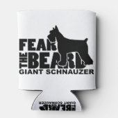 Furcht vor dem Bart - Riesenschnauzer Dosenkühler (Rückseite)
