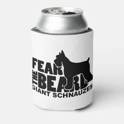 Furcht vor dem Bart - Riesenschnauzer Dosenkühler (Kanne Rückseite)