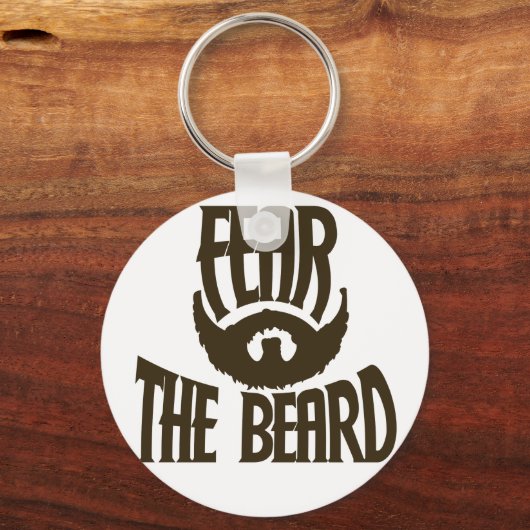 Furcht vor dem Bart Schlüsselanhänger (Vorderseite)